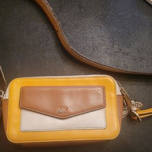 Michael Kors Yellow and Brown Women's Bag